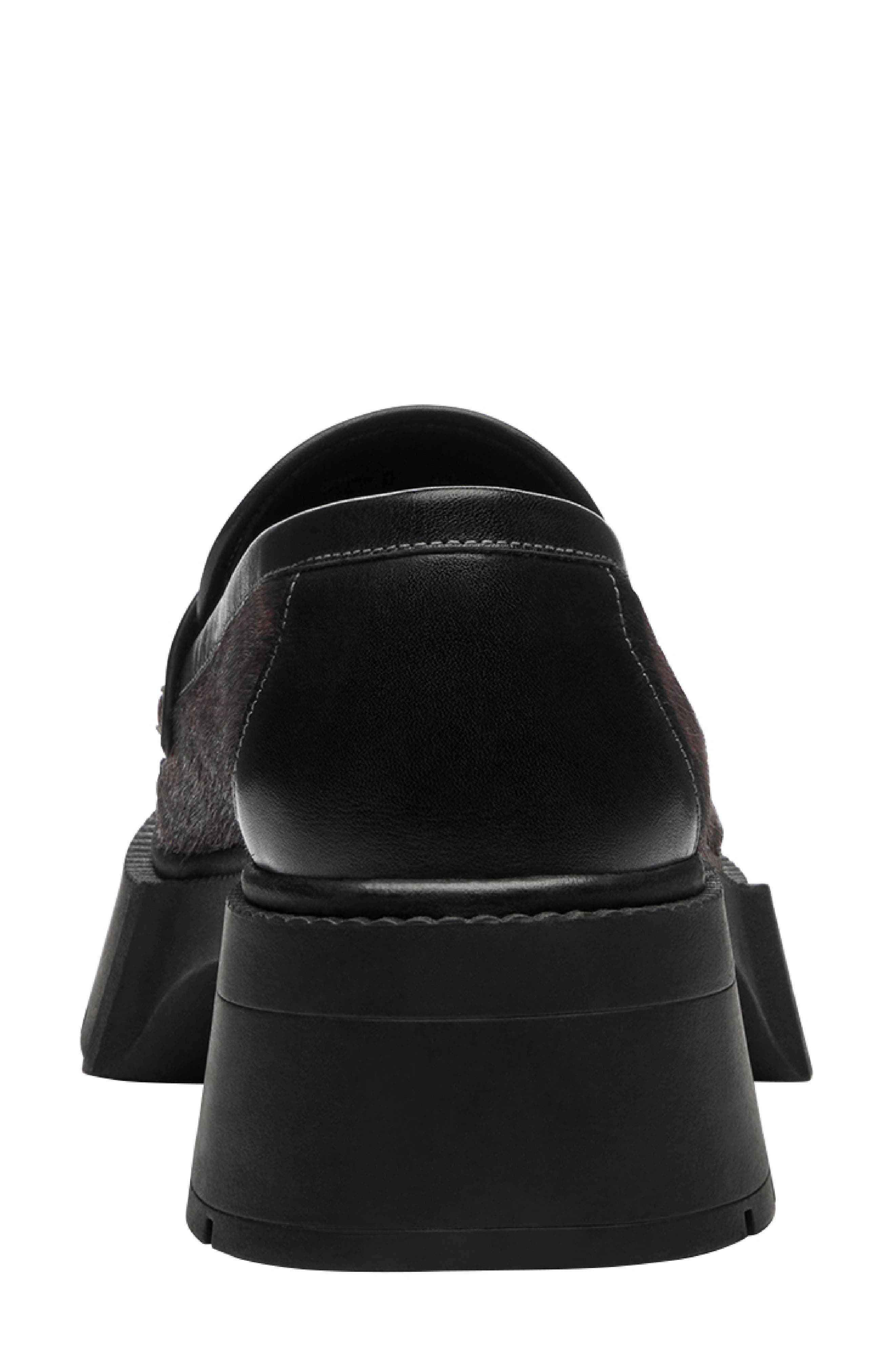 COACH Leah Platform Loafer, Alternate, color, Dark Leopard