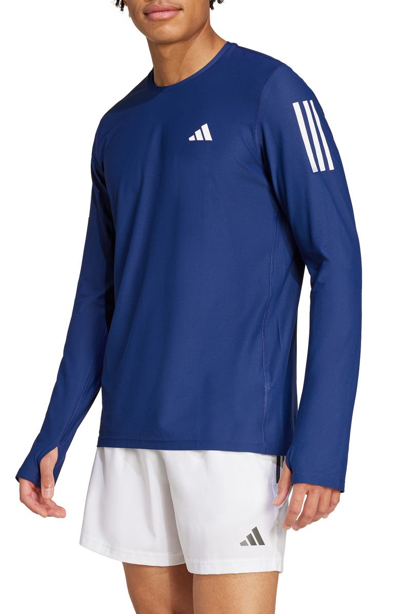 adidas Own The Run AEROREADY Long Sleeve T-Shirt, Main, color,