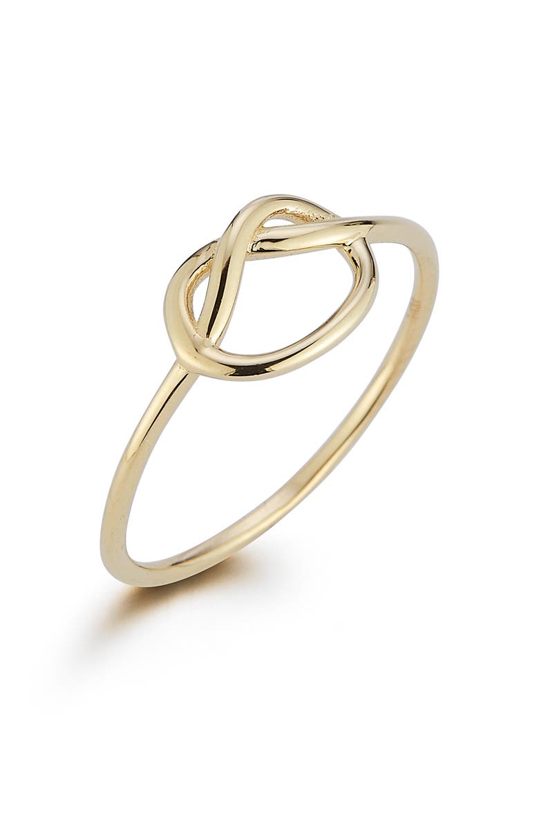 Ember Fine Jewelry 14K Gold Pretzel Knot Ring, Alternate, color, Gold