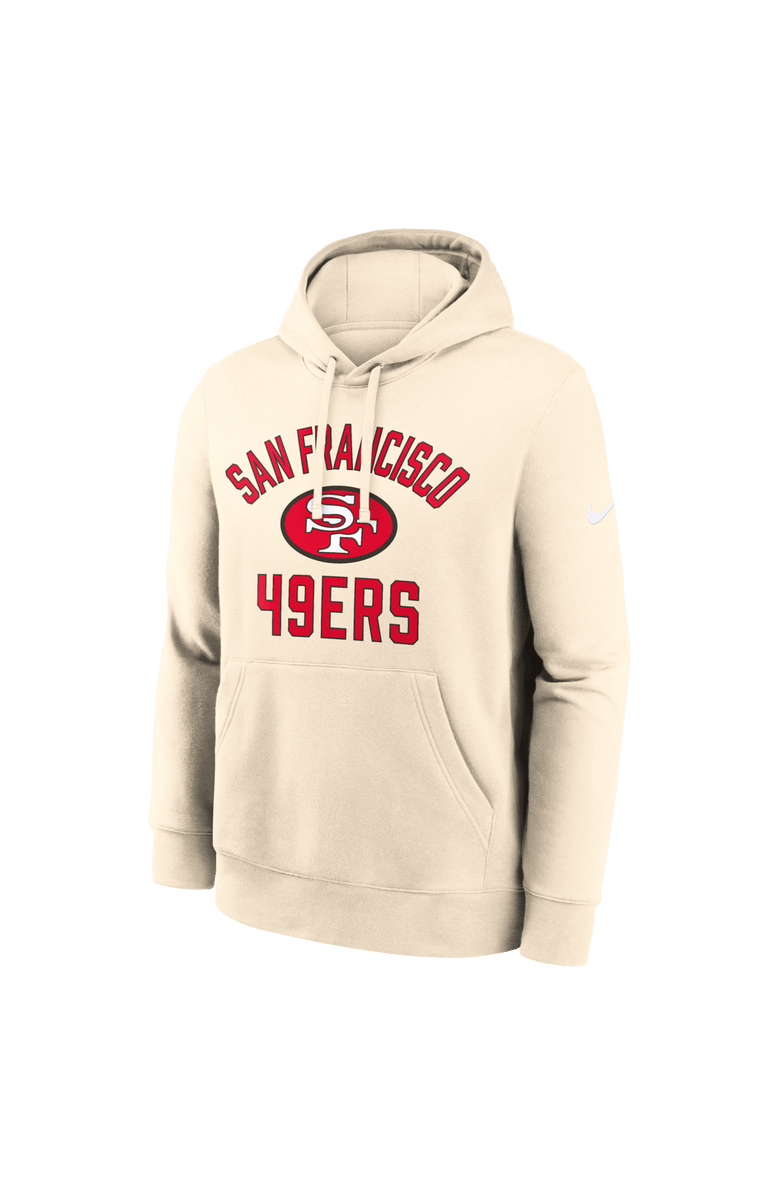 Nike Men's Nike Natural San Francisco 49ers Club Hoodie, Alternate, color, Natural