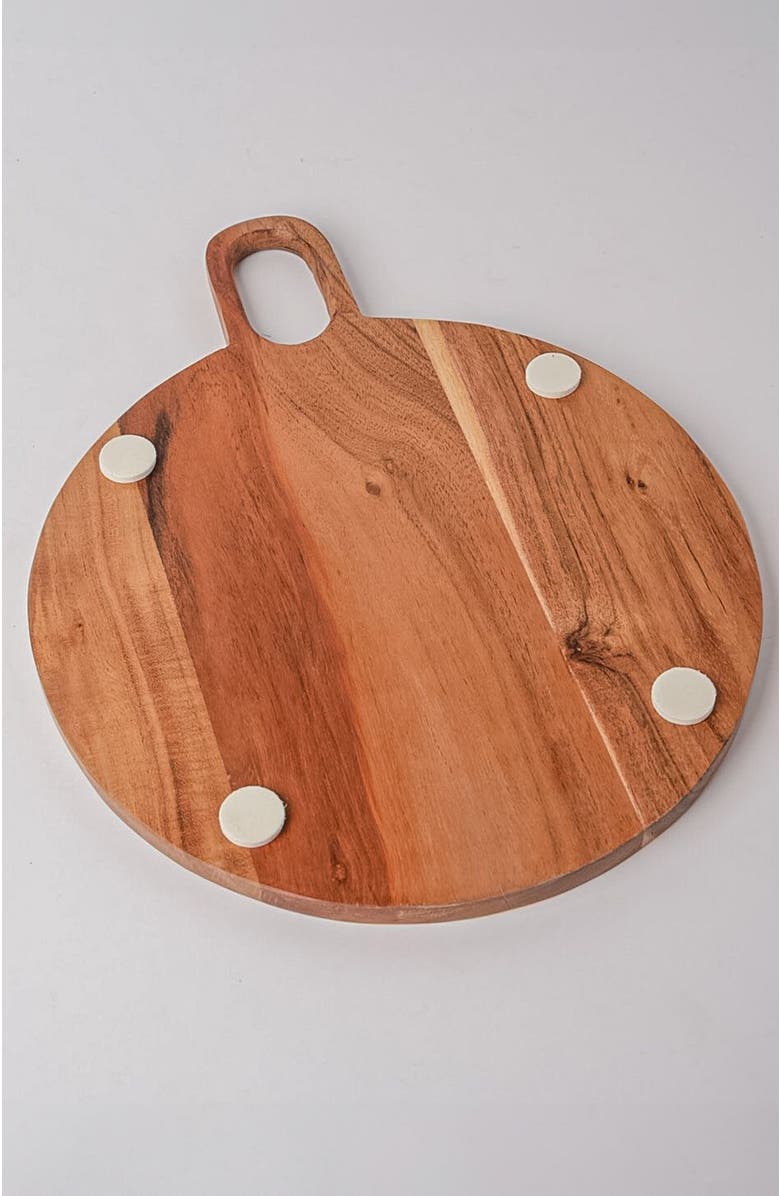 Verve Culture Acacia Circle Serving Board, Alternate, color, Brown