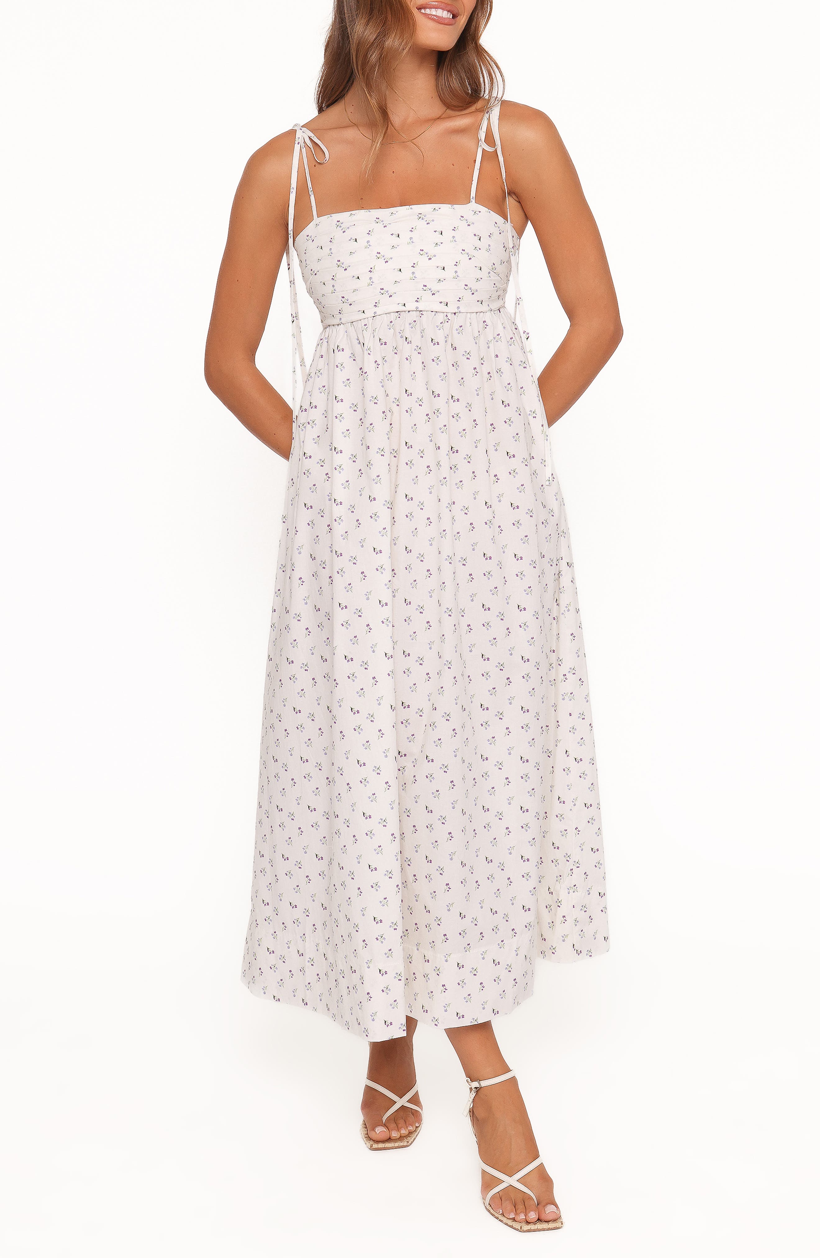 Ashtyn Pleated Bodice Maxi Sundress