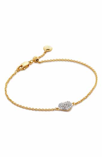 Monica Vinader Nura Mini Heart Diamond Bracelet