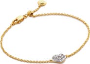 Monica Vinader Nura Mini Heart Diamond Bracelet