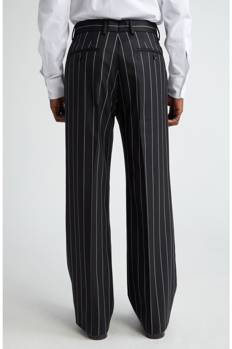 Pinstripe Wool Trousers, Alternate, color, RIGATO