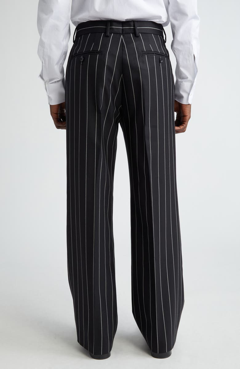 Dolce&Gabbana Pinstripe Wool Trousers, Alternate, color,