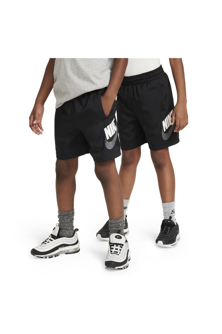 Kids' Woven Shorts, Alternate, color, BLACK