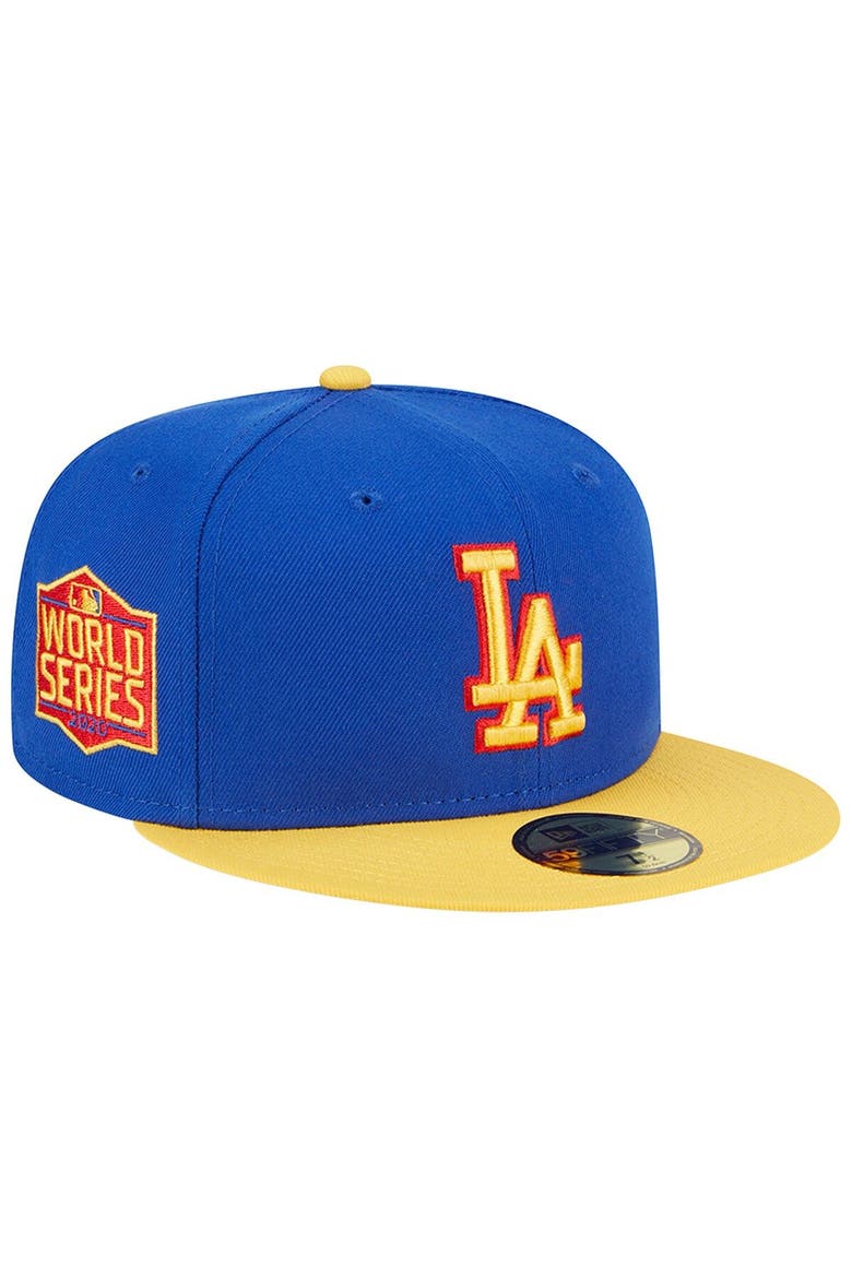 Men's New Era  Royal/Yellow Los Angeles Dodgers Empire 59FIFTY Fitted Hat, Main, color, Royal