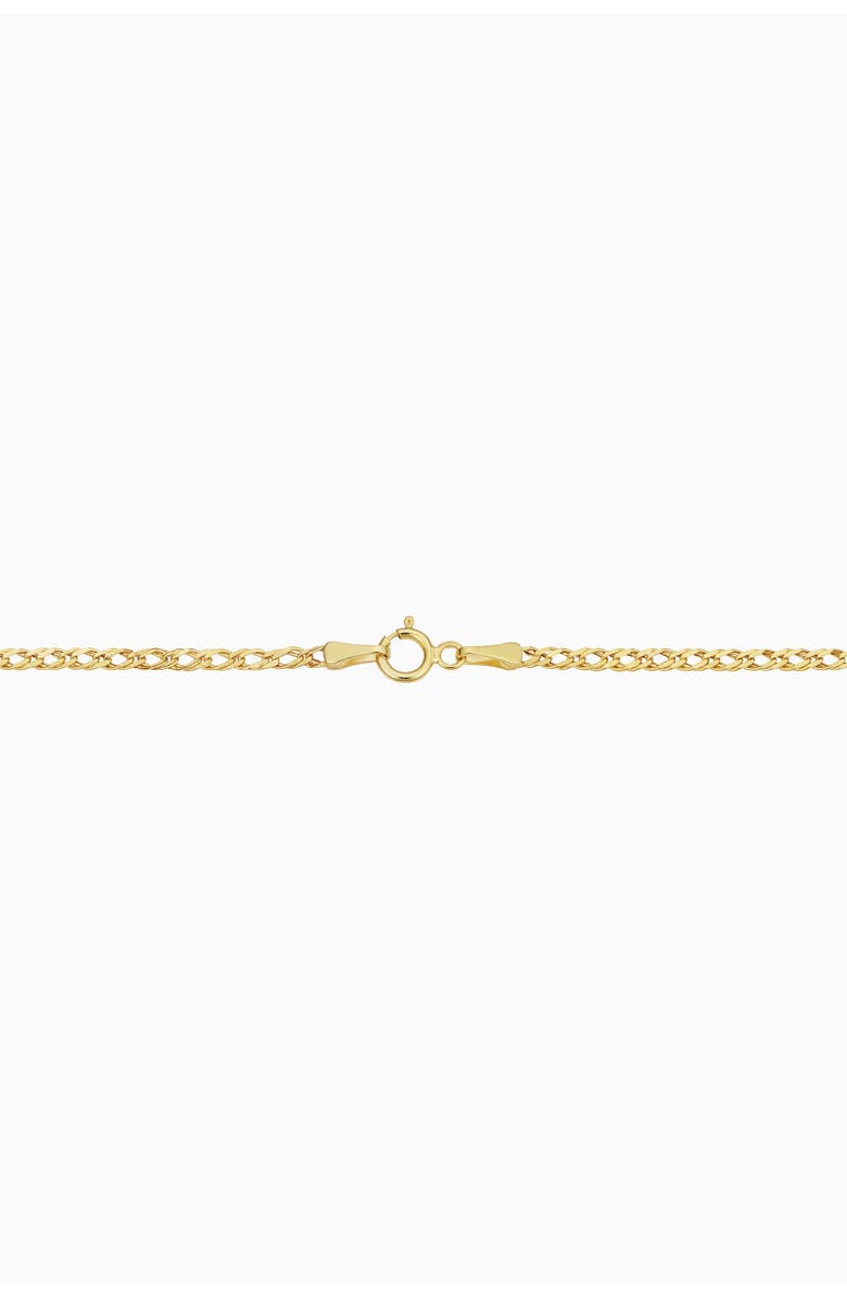 Oradina 14K Gold Woven Love Petite Necklace, Alternate, color, Yellow Gold