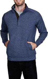 TailorByrd Hidden Snap Front Quilted Pullover