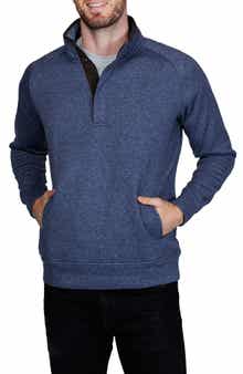 TailorByrd Hidden Snap Front Quilted Pullover