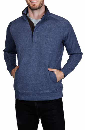 TailorByrd Hidden Snap Front Quilted Pullover