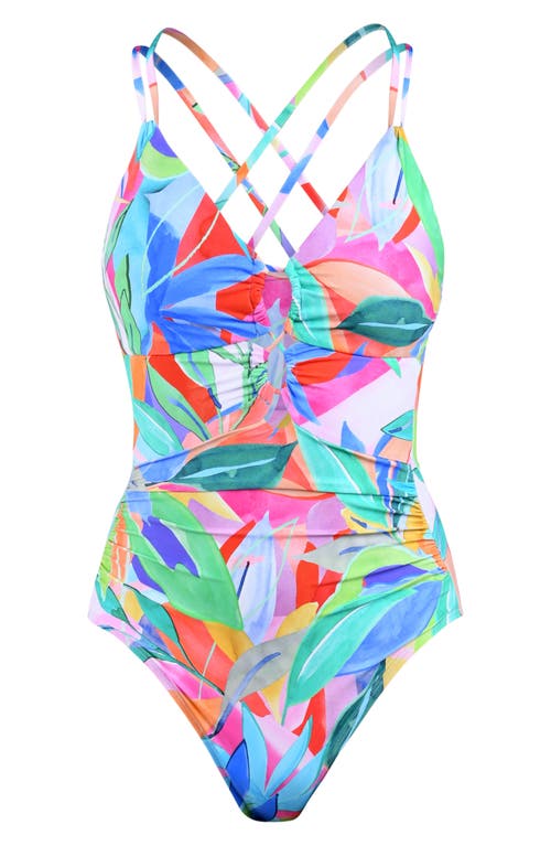 La Blanca Tropi-flage One-piece Swimsuit In Multi
