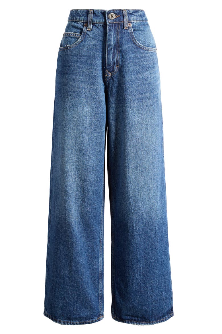 Jaya Low Rise Wide Leg Jeans, Alternate, color, DARK VINTAGE