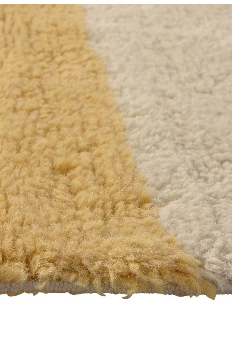 Lorena Canals Wool Runner Rug Chroma Spiced Coral, Alternate, color, Natural Canvas, Walnut,  Pink