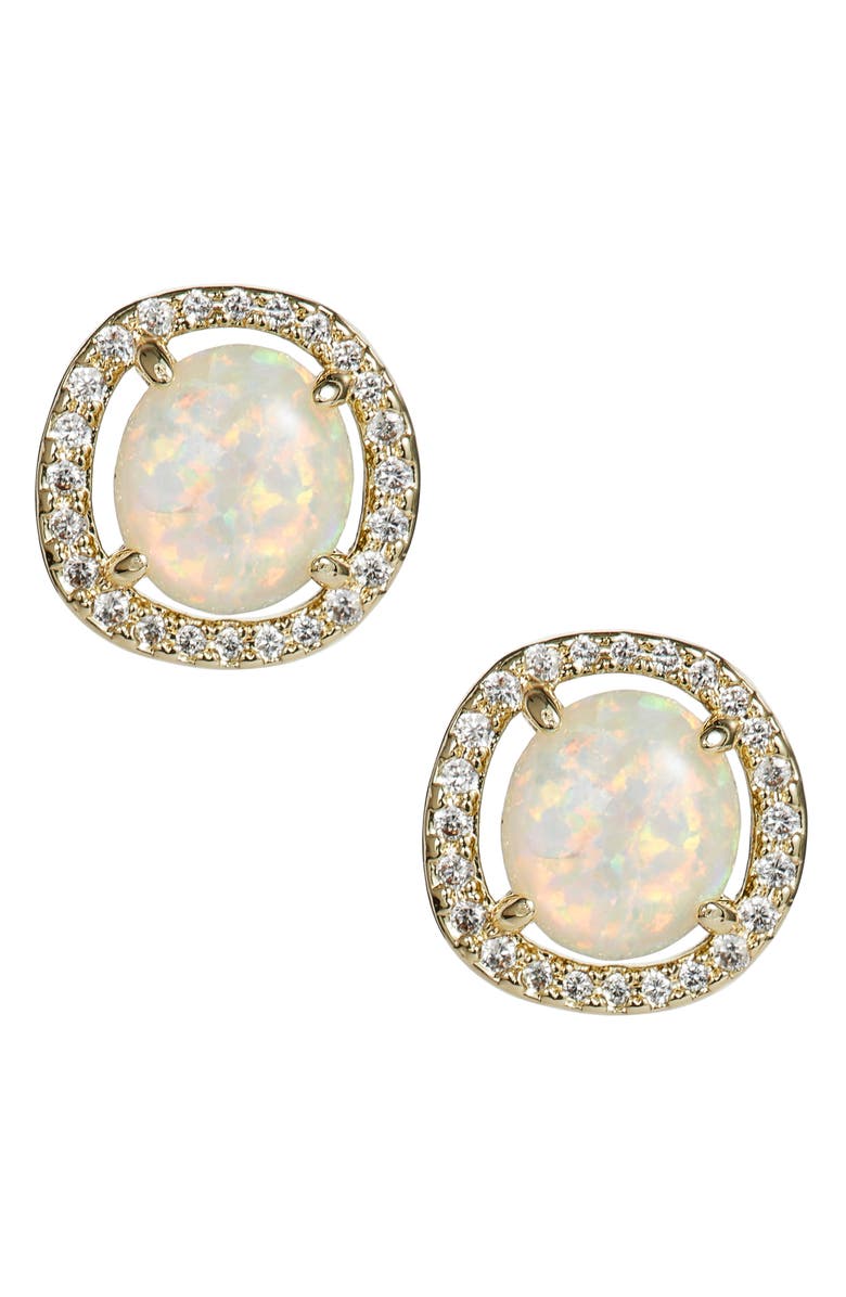 Melinda Maria Sarah Louise Opal Stud Earrings, Main, color, 