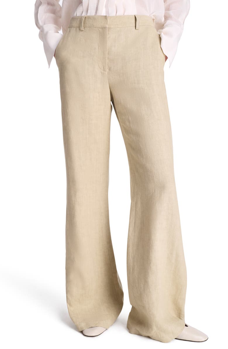 TWP Howard Linen Wide Leg Pants, Main, color, Safari