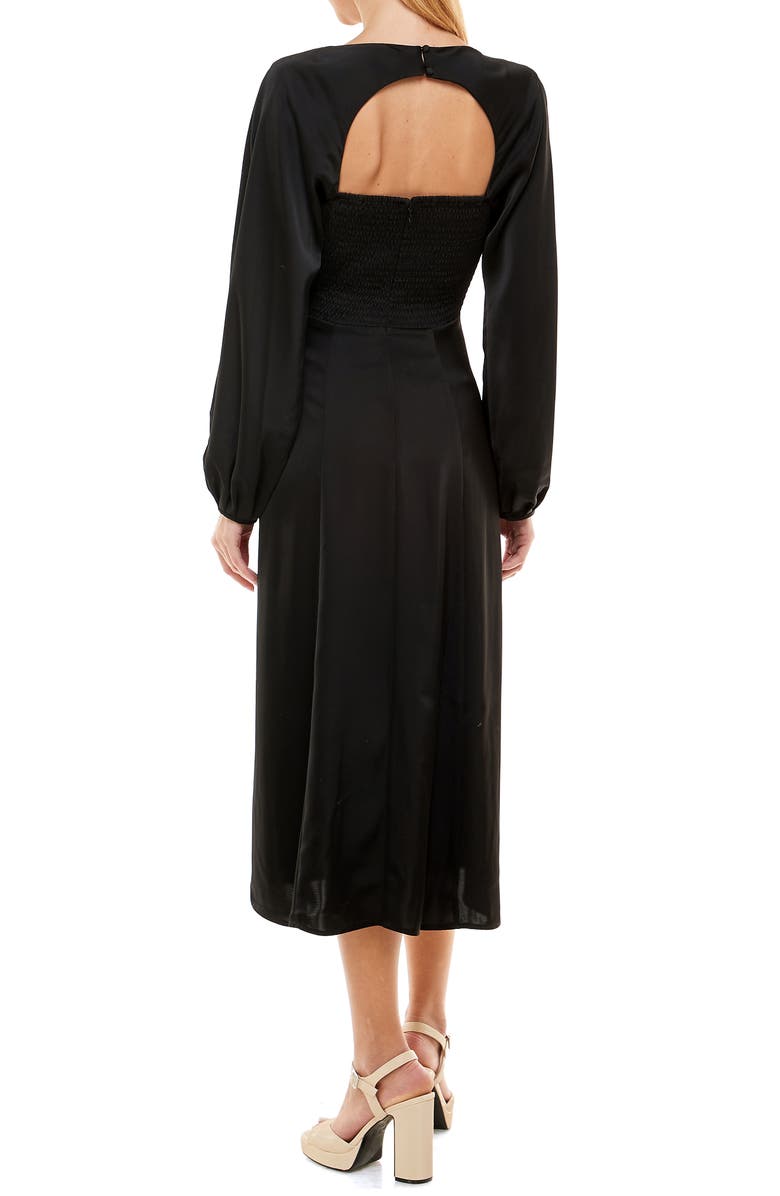 WAYF Sable Long Sleeve Bustier Dress, Alternate, color, 