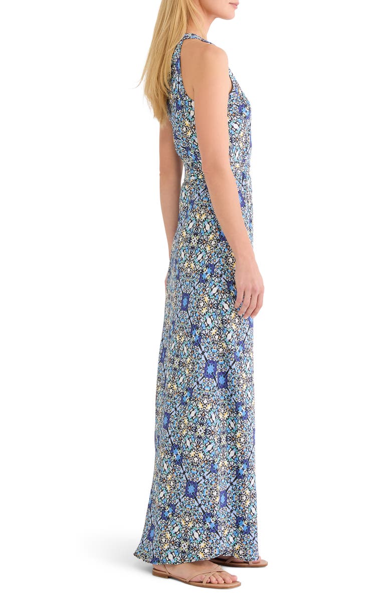 NIC+ZOE Becca Filigree Tile Sleeveless Dress, Alternate, color, Blue Multi