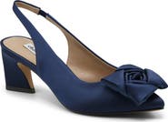 Charles David Arsa Rosette Pointed Toe Slingback Pump