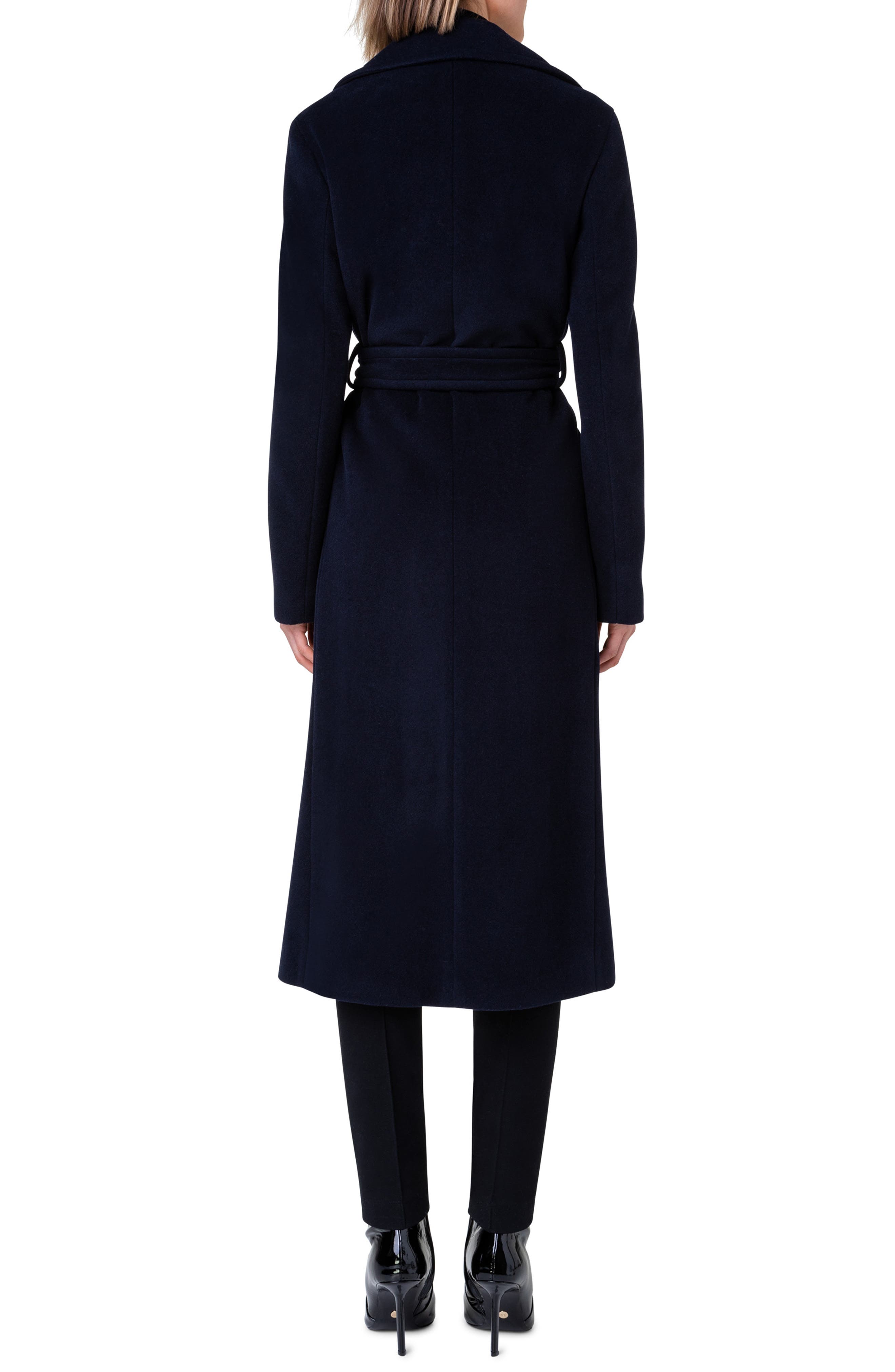 Belted Wool Blend Coat - image 2