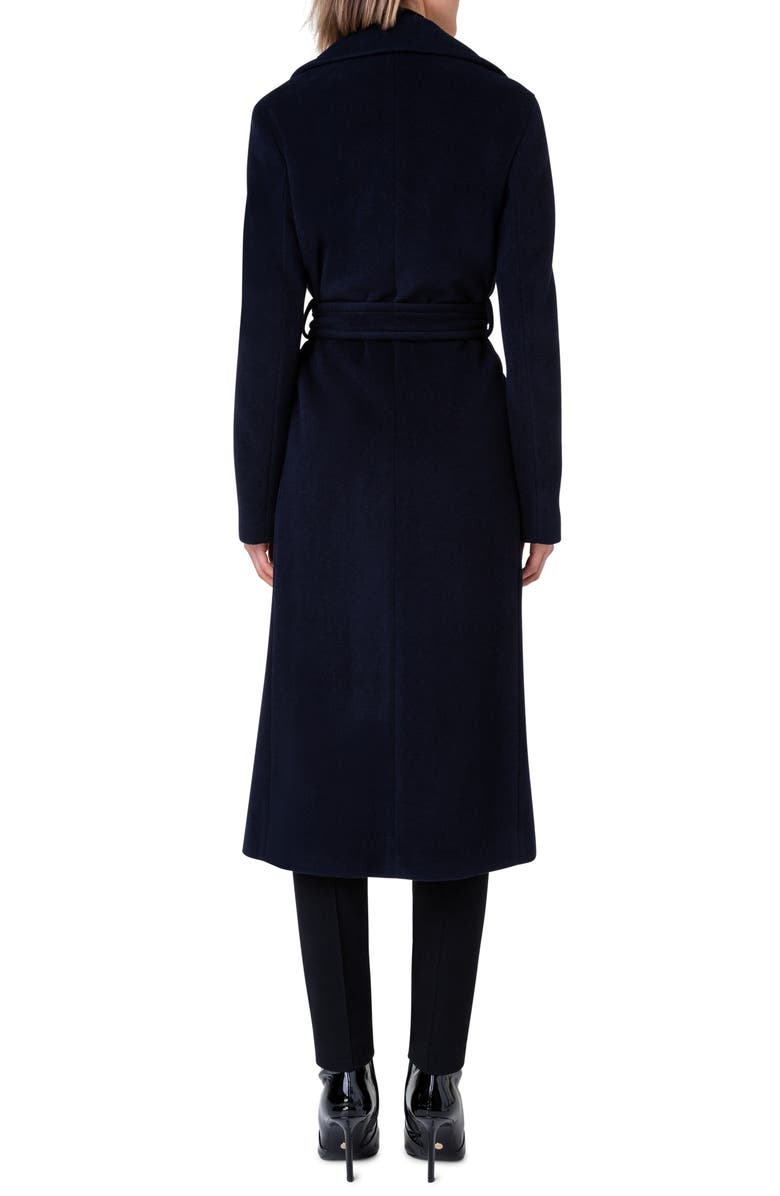 Akris punto Belted Wool Blend Coat, Alternate, color, 