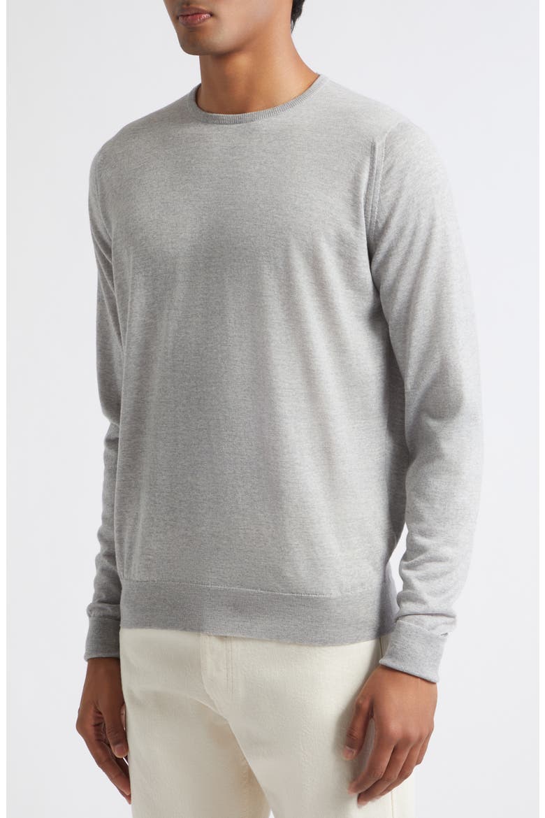 Marcus Virgin Wool Crewneck Sweater, Alternate, color, NIMBUS