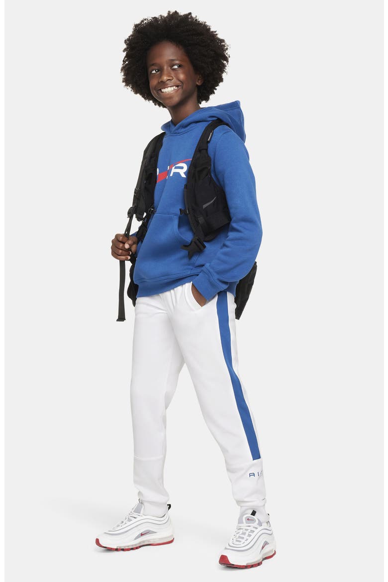 Kids' Air Side Stripe Joggers, Alternate, color, WHITE/ COURT BLUE