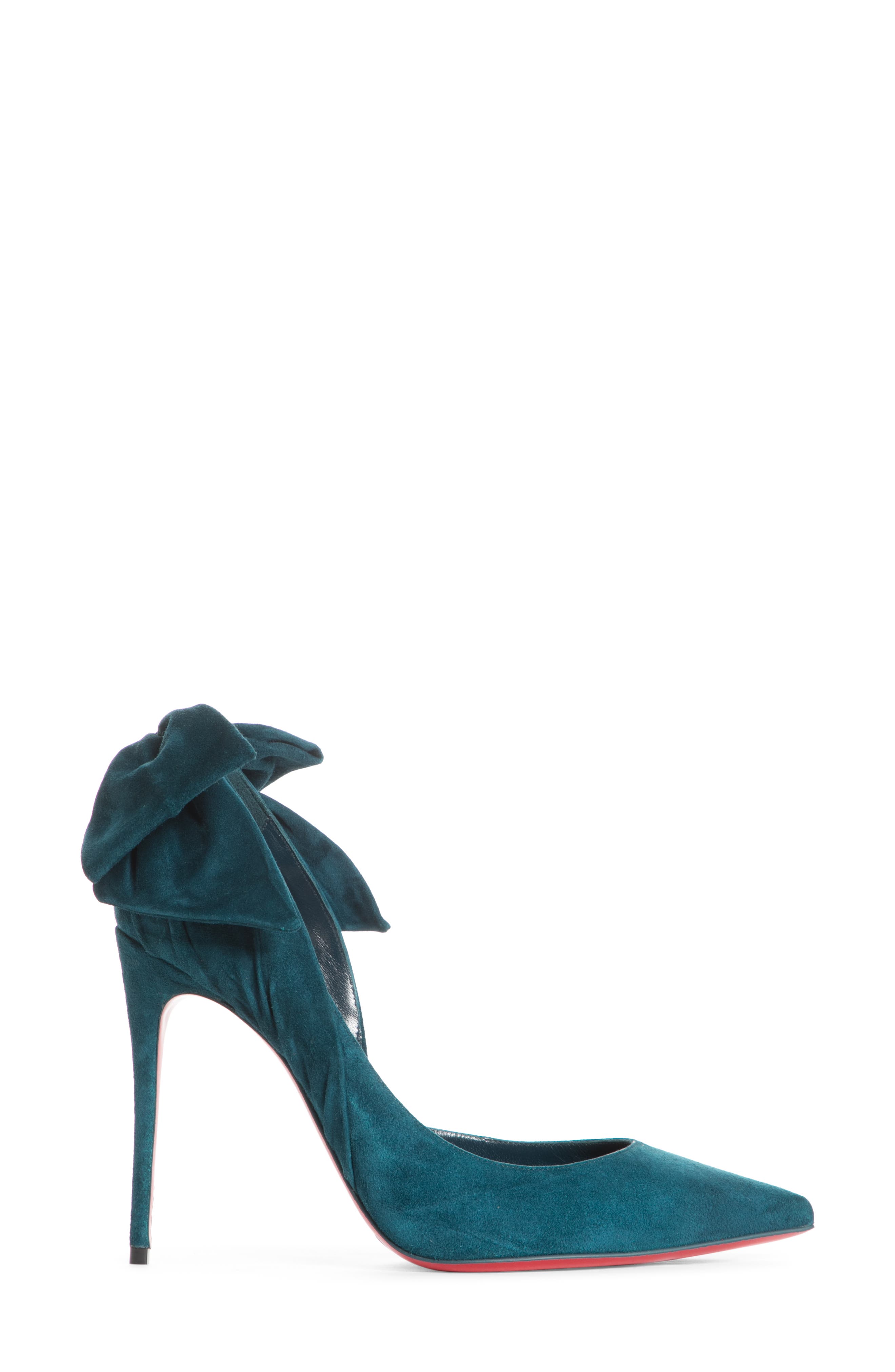Christian Louboutin Rabakate Bow Pointed Toe Pump, Alternate, color, 