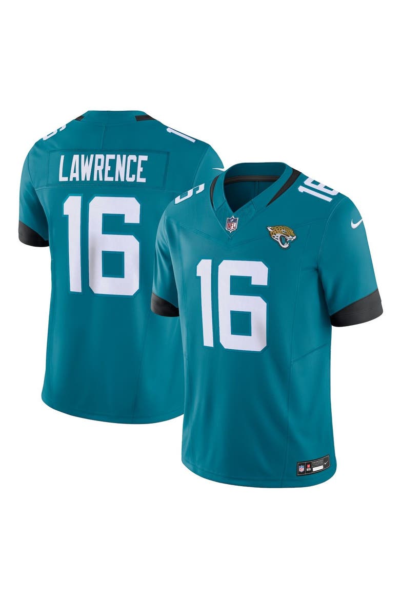 Men's Nike Trevor Lawrence Teal Jacksonville Jaguars Vapor F.U.S.E. Limited Jersey, Main, color, Teal