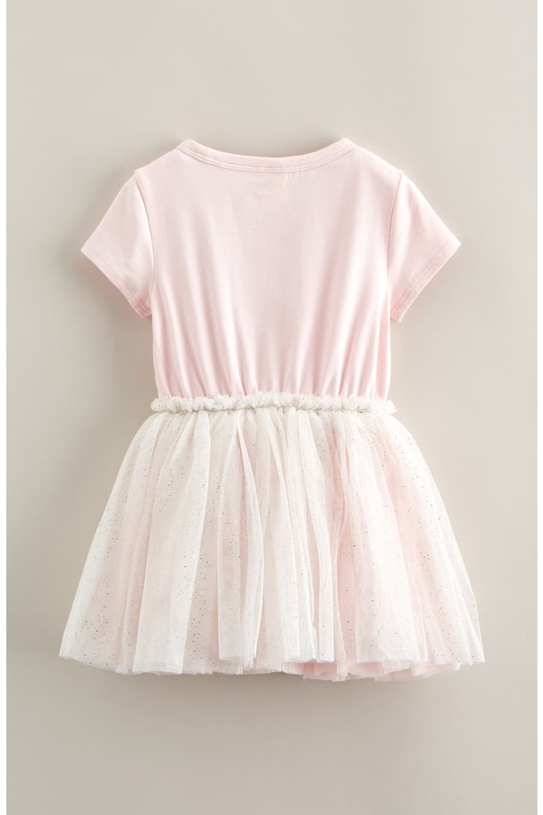 Heart Tutu Dress, Alternate, color, PINK BALM- WHITE