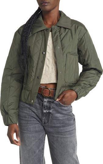 Casual Snap Down Cropped Jacket