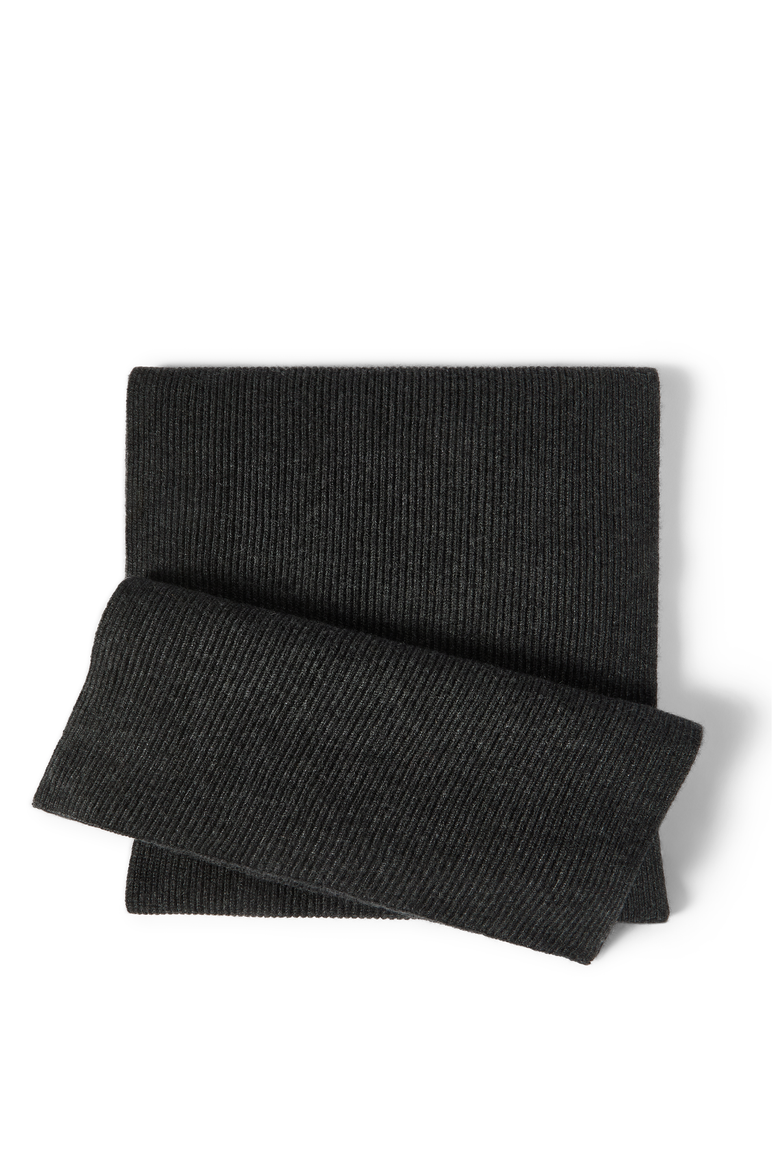 Cashmere knit scarf, Main, color, Lignite Grey