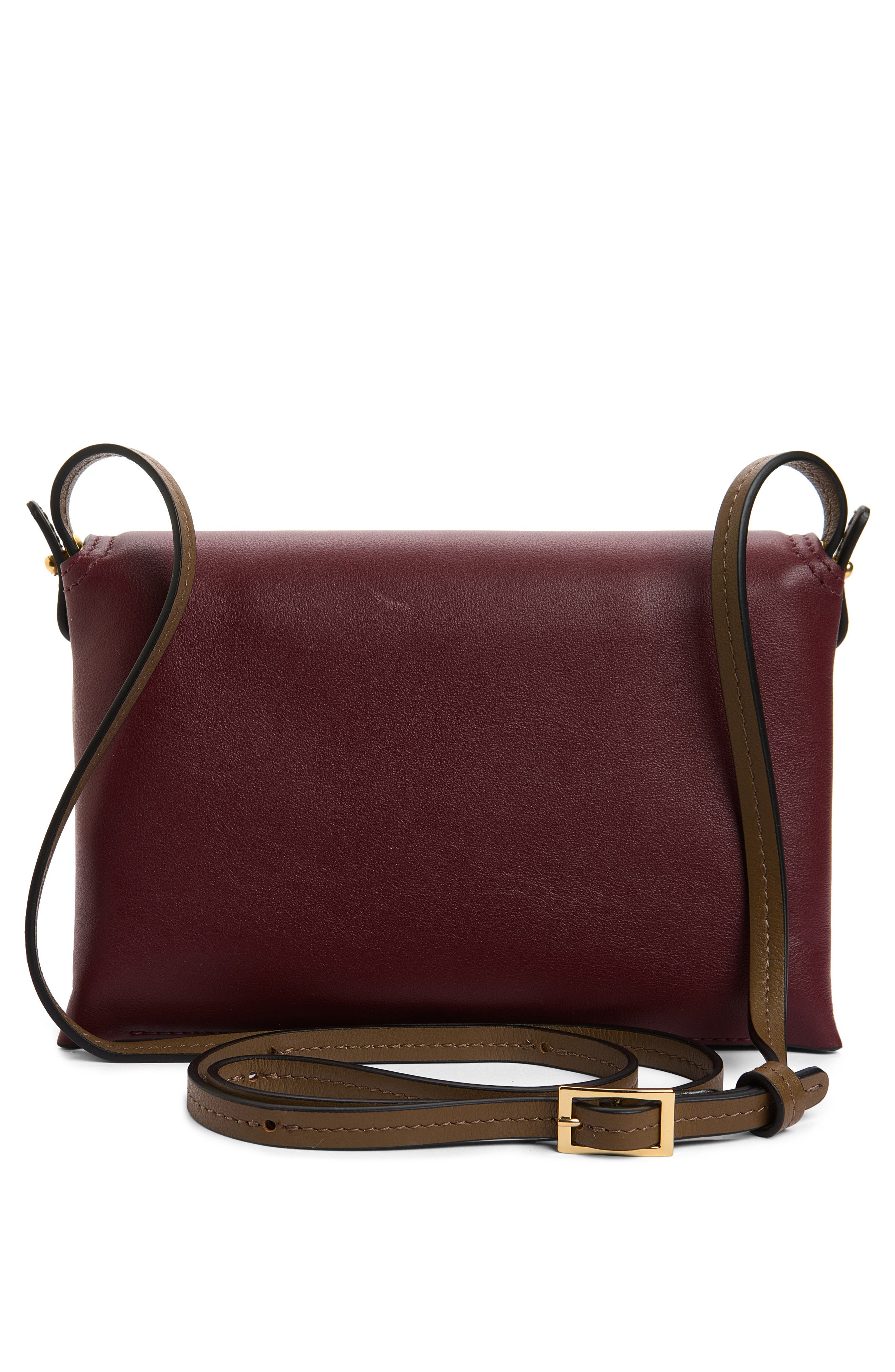 Ida Trio Colorblock Leather Clutch, Alternate, color, BORDEAUX MIX