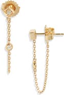 Anzie Cléo Rhombus Chain Drop Earrings