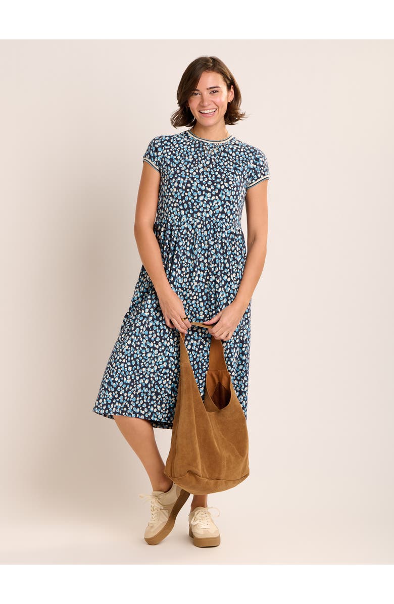 Brakeburn Alexia Midi Dress, Alternate, color, Navy