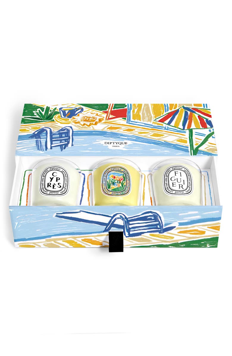 Diptyque 3-Piece Mini Scented Candle Gift Set, Alternate, color, 