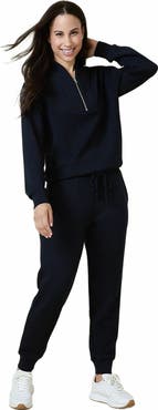 Softies Athleisure DreamTech 1/4 Zip Jogger Set
