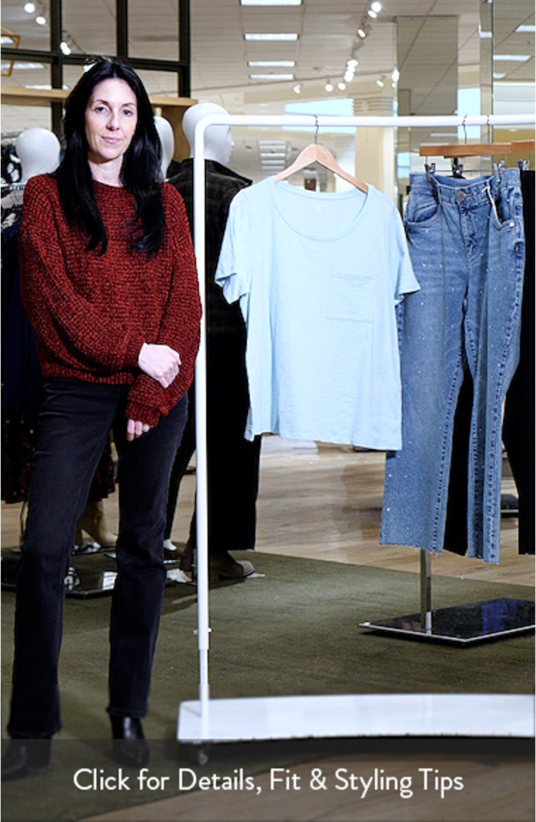 Crewneck Pocket Organic Cotton T-Shirt, sales video thumbnail