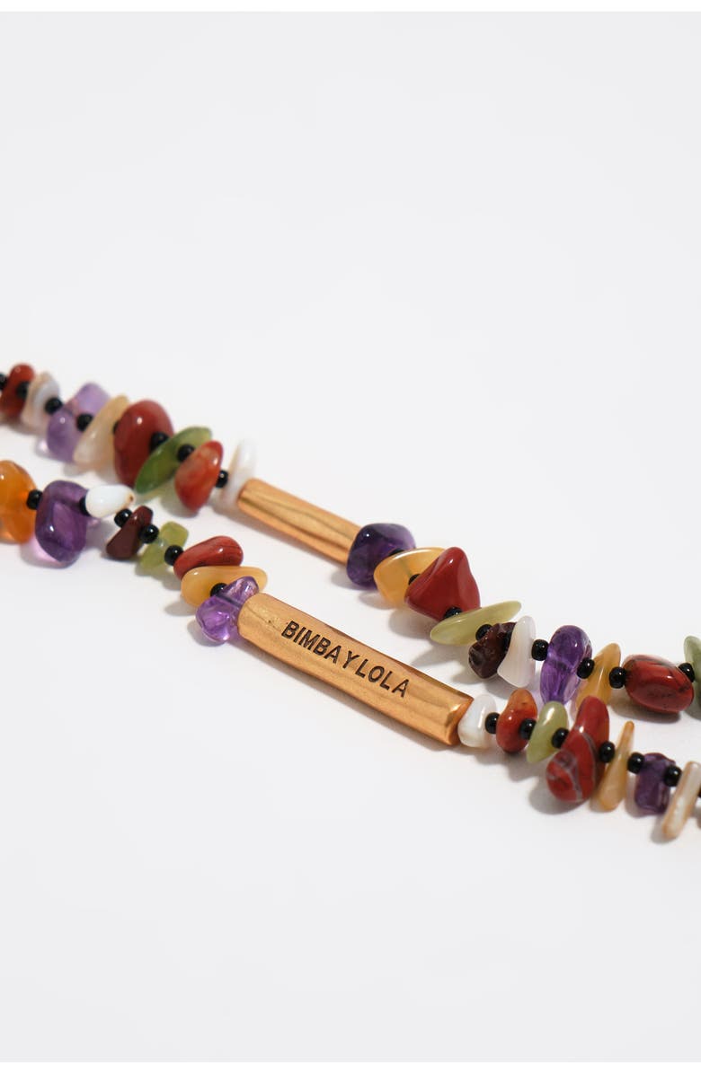 Bimba y Lola Matte Stones Pendant, Alternate, color, Burnt Orange