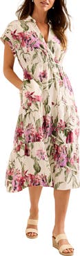Tommy Bahama Orchid Isle Tiered Midi Dress