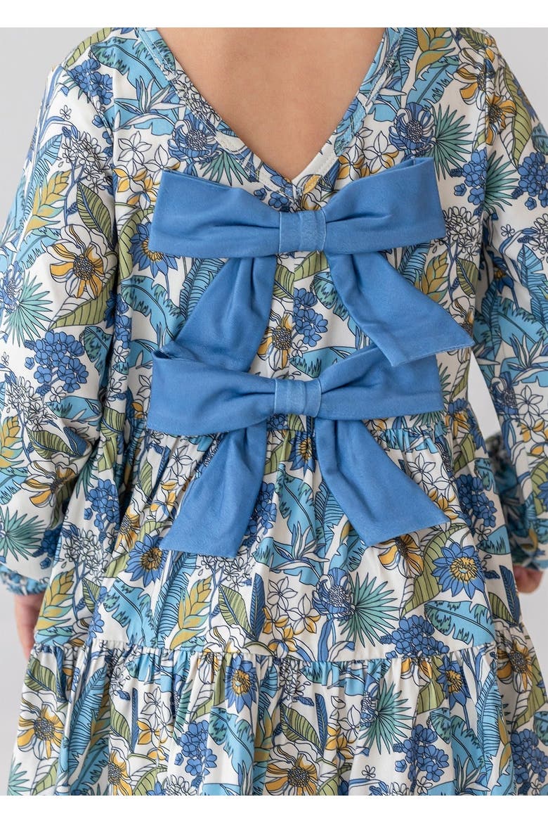 Leah Floral Dress, Alternate, color, Blue