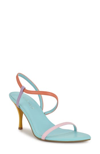 Nine West Cakely 3 Sandal In Pink/mango
