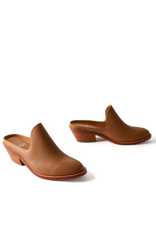 Fortress Michelle Heeled Mule In Caramel