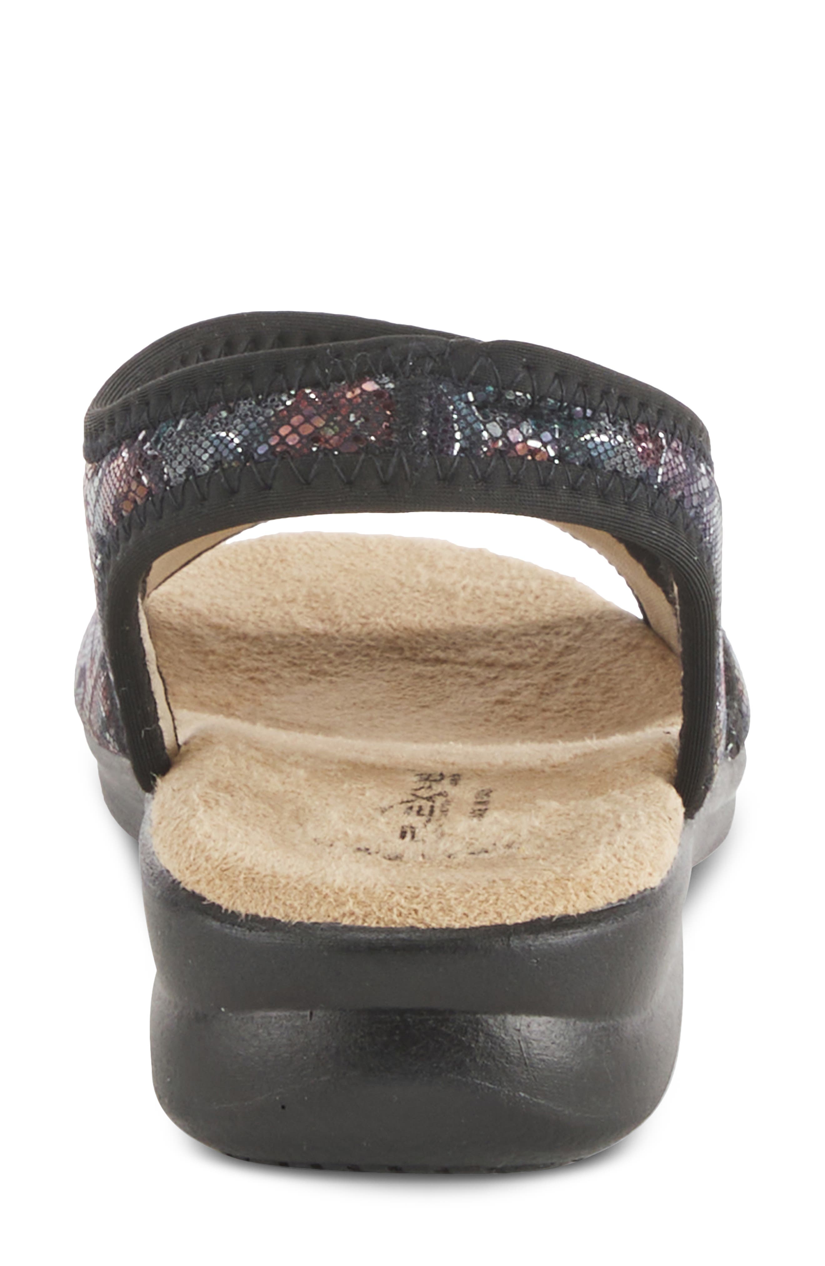 Flexus by Spring Step Nyaman Slingback Sandal, Alternate, color, Black Multi