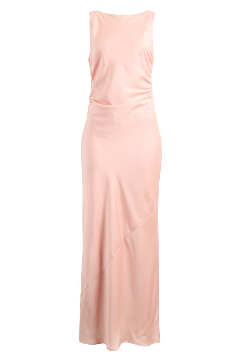 Isadora Open Cowl Back Cocktail Dress, Alternate, color, BLUSH