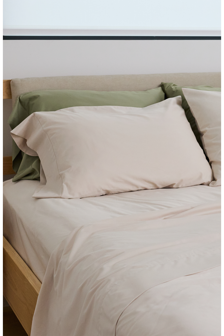 Performance Cotton Pillowcases, Alternate, color, Sand