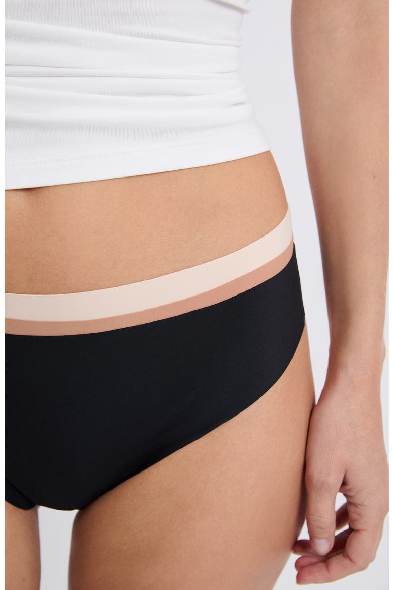 Jessy 3-Pack Thongs, Alternate, color, BEIGE MULTICOLOR