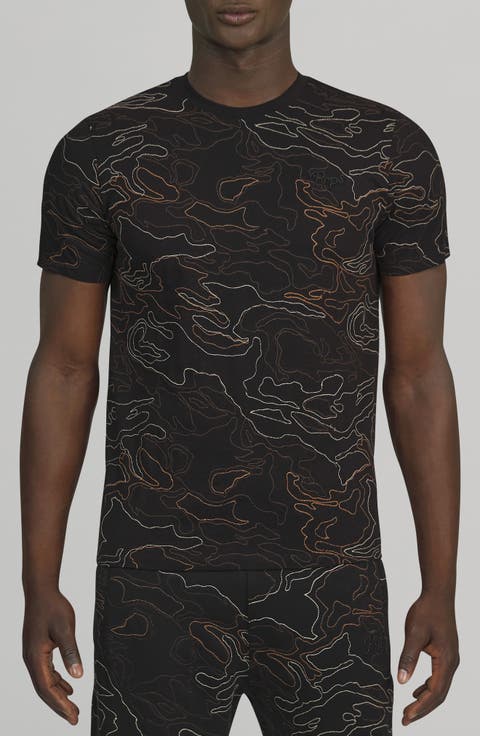 Embroidered Cotton Graphic T-Shirt