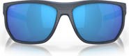 Costa Del Mar Santiago 63mm Oversize Polarized Rectangular Sunglasses